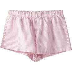 Bershka Shorts Bershka Pantaloni - Rosa/Bianco