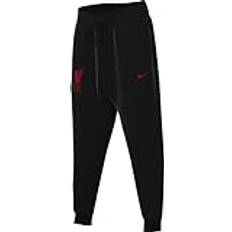 Nike Hose Liverpool Fc Jungen Sportswear Tech FLC Pant, Black/Black/Gym Red, FN8505-010