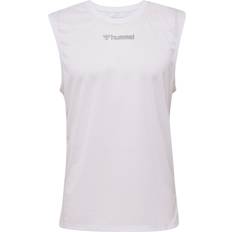 Herre - Stof Toppe Hummel Run Singlet Funktionsskjorte - Grå/Hvid
