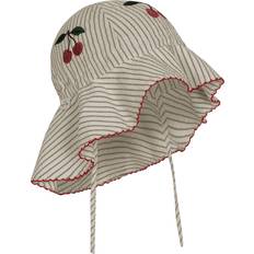 Beige Solhatte Børnetøj Konges Sløjd Ellie Sun Hat, Tea Stripe 3-6M