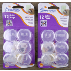 Socket Cover DreamBaby 24ct clear plastic outlet socket plug covers, home safety, a2 2.4 ounces