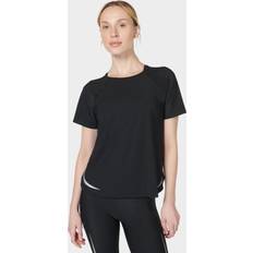 Sweaty Betty Zero Gravity Running T-Shirt, Black, Women's