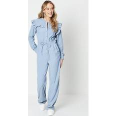 Slit Jumpsuits & Overalls Oasis cord frill drawstring waist jumpsuit