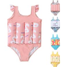 Children's Clothing Gyratedream Sold by: Maxx Cozy, Baby Floatation Swimsuits with Adjustable Buoyancy Kids One Piece Bathing Suits Swim Vest 2-6 Years