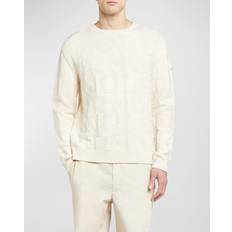 Moncler Herren Pullover Moncler Pull En Laine - Blanc