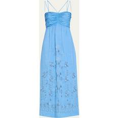 Kobi Halperin Ariella Embroidered Midi Dress