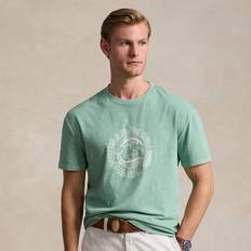 Ralph Lauren Men T-shirts Ralph Lauren Classic Fit Slub Jersey Graphic T-Shirt in Faded Mint