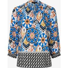 Mehrfarbig Blusen More & More Viskosebluse, Ornament-Print, Sommer-Kollektion mehrfarbig