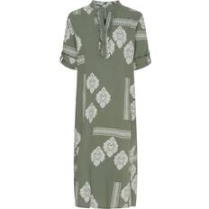 Lululia Lululia Dame Kjole LuEva 94198 Military/Beige