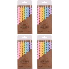 Birthdays Cake Candles Phd Cake 24 Count Rainbow Spiral Candles