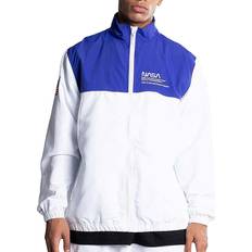 K1X Herr Kläder K1X Kickz NASA Track Jacket Herren Trainings-Jacke Sport-Jacke 1193-4353/1100 Weiß/Blau