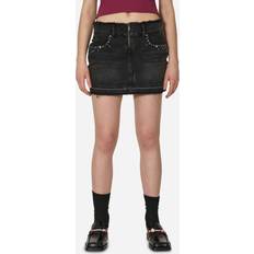 Guess Women Skirts Guess Studs Denim Mini Skirt Black