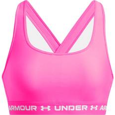 Pink - Sportswear Garment Bras Under Armour Crossback Sports Top Support Pink Woman