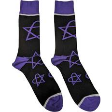Unisex Ankle Socks Heartagrams - Black