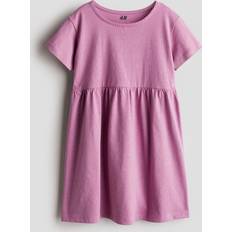 Purple Dresses Children's Clothing H&M Girls Purple Cotton jersey dress 8-10Y