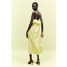 Women - Yellow Clothing H&M Ladies Yellow Frill-trimmed strappy dress