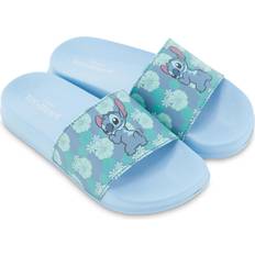 Slippers & Sandals Disney Ladies Lilo and Stitch Slides Ladies Classic Lilo and Stitch Slide Sandals Lilo and Stitch Slip On Slides Shoes Light Blue, 9