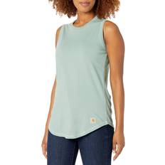 Carhartt Tank Tops Carhartt womens Force Relaxed Fit Midweight Tank, Succulent Heather