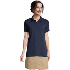 Shirts Lands' End Women's School Uniform Short Sleeve Mesh Polo Shirt Classic navy XLarge