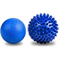 Best Mini Massagers Uraqt spiky massage ball set, 2 pack physical therapy 2pcs blue