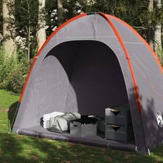 vidaXL grey and orange, 200 x 163 x 190 cm Storage Tent Lightweight Tent Camping Utility Tent Green Waterproof