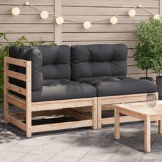 Træ Sofaer vidaXL 2-personers Sofa