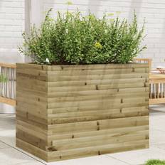 Krukker, Planter & Dyrkning vidaXL Plantekasse 90 x 60 x 68.5 cm Imprægneret Fyrretræ Højbed