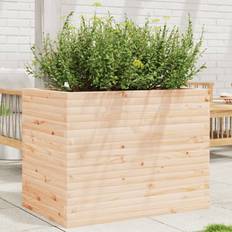 Krukker, Planter & Dyrkning vidaXL Plantekasse 90 x 60 x 68.5 cm Massivt Fyrretræ Plantekasse