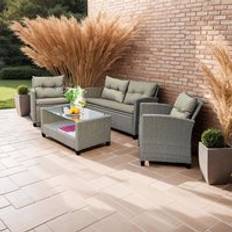 Garden & Outdoor Furniture Fwstyle 4 Outdoor Lounge Set, 1 Table incl. 2 Chairs & 1 Sofas