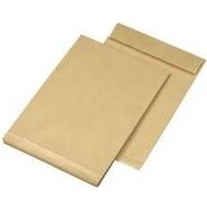 MAILmedia Versandtasche Luftpolstertasche, Faltenversandtasche B4, ohne Fenster, natron braun Haftklebung mit Abdeckstreifen, 140 g/qm, Falt. 1 x
