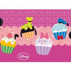 Texte et Lettres Décorations de Fête Disney Cupcake Mickey Mouse Party Table Cover Noir