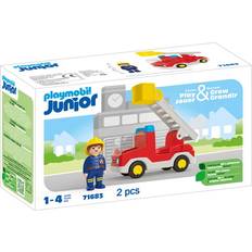 Playmobil 1.2.3 Junior Brandbil med stige