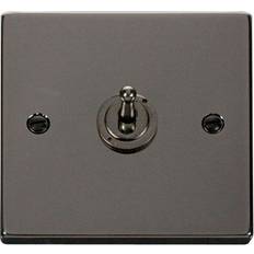 SE Home Black Nickel 1 Gang 2 Way 10AX Toggle Light Switch