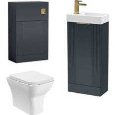 Black Vanity Units Balterley Retro Cloakroom Bundle Fluted