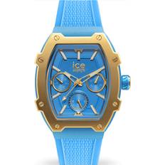 Ice Boliday Adriatic Blue Alu Blå/Guld, Dag och datum, Blått silikonarmband