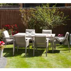 Suntime Hopetown Rope Patio Dining Set, 1 Table incl. 6 Chairs