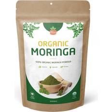 SPICY ORGANIC Green Moringa Superfood Powder 16 Pure Moringa Oleifera Leaf Powder