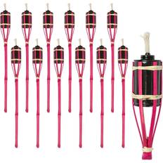 Pink Garden Decorations Harbour Housewares Bamboo Garden Fire Torches