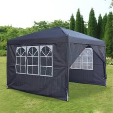 Neo Grey 3m 3m Waterproof Pop Up Canopy Garden Gazebo Party