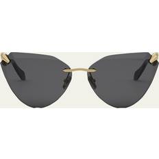 Bvlgari Solbriller Bvlgari Viper Cat-Eye GOLD SMOKE