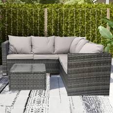 Alivio 5 PE Outdoor Lounge Set, 1 Table incl. 2 Sofas