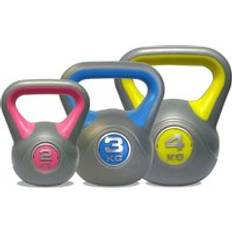 Fitness DKN 2, 3 and 4kg Vinyl Kettlebell Weight Set