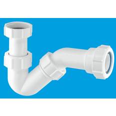 Plumbing Mcalpine BT2 19mm Water Seal Adjustable Inlet Tubular Swivel 'P' Trap with Multifit Outlet