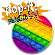 Popit Fidget Pop It Regnbåge Rund CE Godkänd