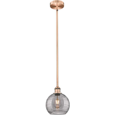 Innovations Lighting 616-1S-AC-G1213-8SM Antique Copper Pendant Lamp 8"