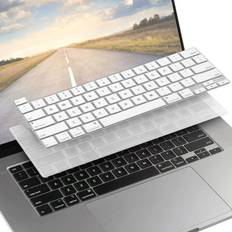 Tablet Cases 2 keyboard cover skin compatible with 2020 macbook pro 13", clear &