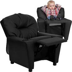 Contemporary Kids Recliner with Cup Holder