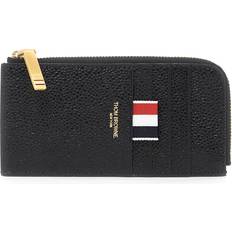 Thom Browne pebble grain leather cardholder - OS Black OS