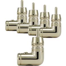Kablar Planet Waves Lödfria Vinklade RCA-Kontakter 5-pack 5m