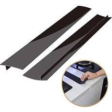 Black Splash Guards Kitchen Silicone Stove Gap Stove Splash Guard